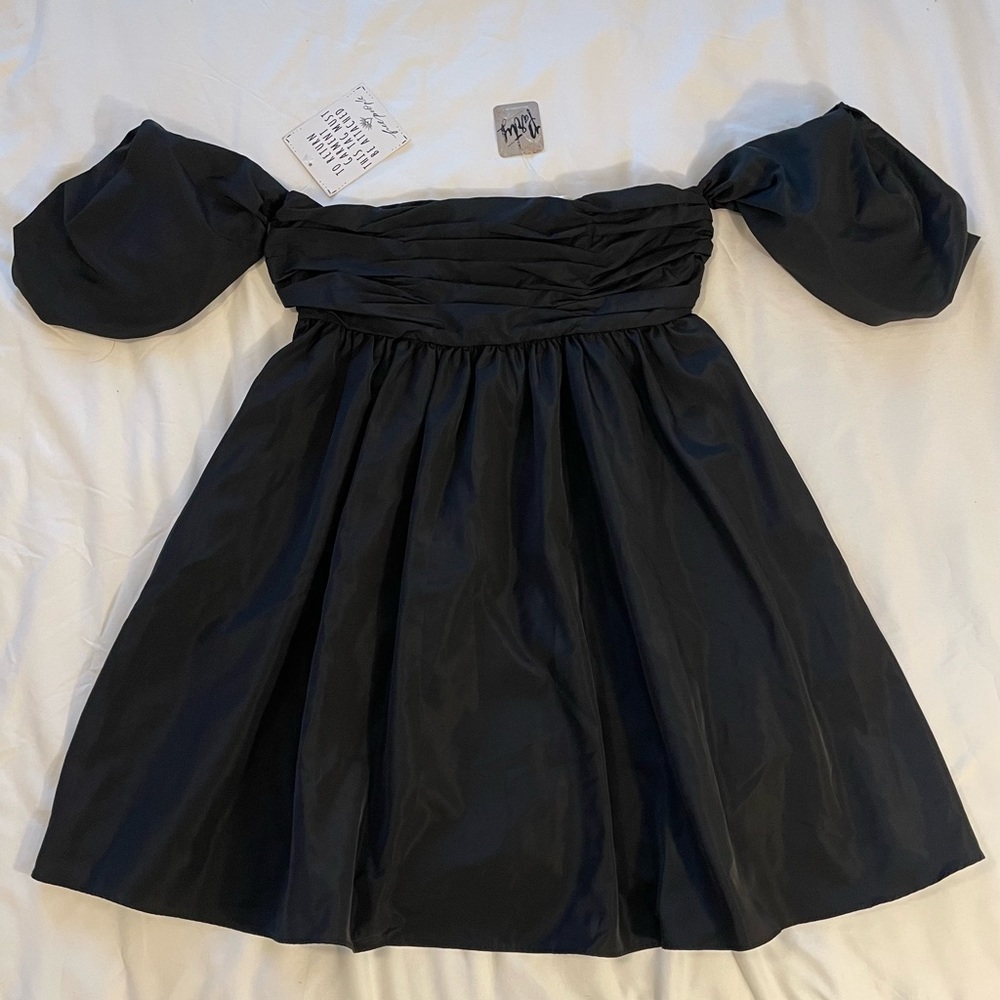 Free People Mia Mini Dress - Black (Brand New)